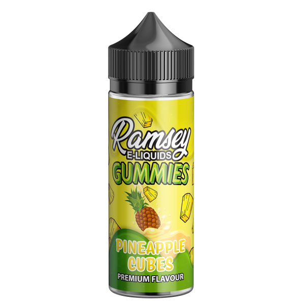 Ramsey E-liquids Gummies Pineapple Cubes 100ml Short Fill
