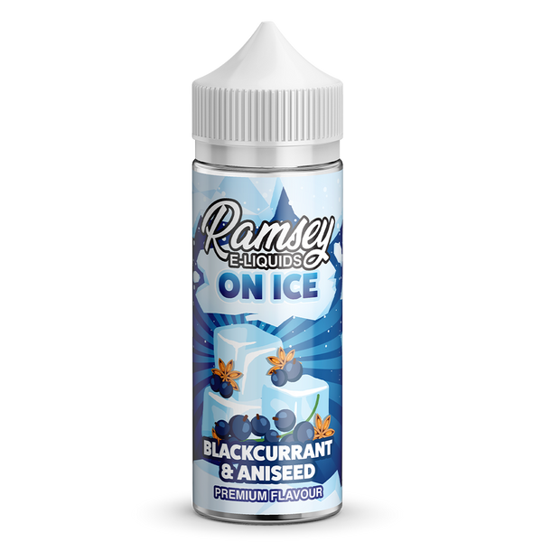 Ramsey E-Liquids On Ice: Blackcurrant Aniseed 0mg 100ml Short Fill E-Liquid