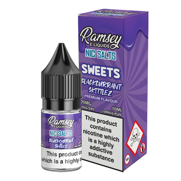 Ramsey E-Liquids Blackcurrant Skittlez 10ml Nic Salt