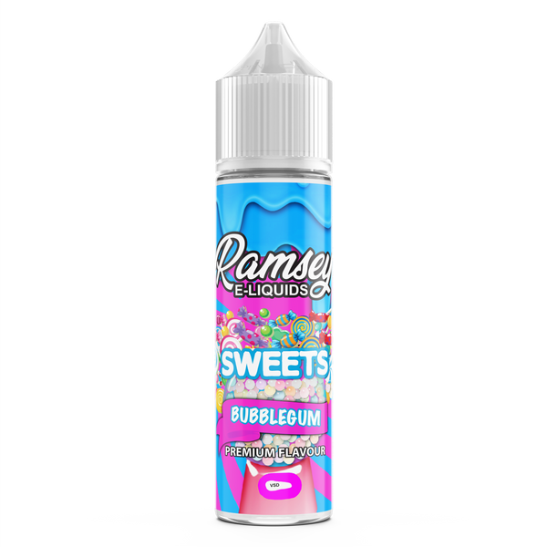 Ramsey E-Liquids Sweets: Bubblegum Sweet 0mg 50ml Short Fill E-Liquid