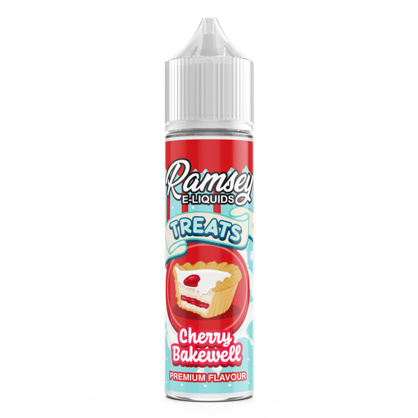 Ramsey E-Liquids Treats: Cherry Bakewell 0mg 50ml Short Fill