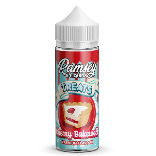 Ramsey E-Liquids Treats: Cherry Bakewell 0mg 100ml Short Fill