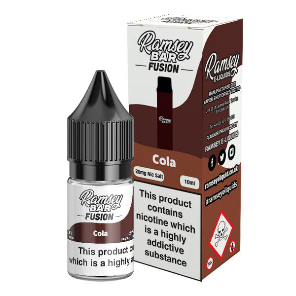 Ramsey Bar Fusion Cola 10ml Nic Salt