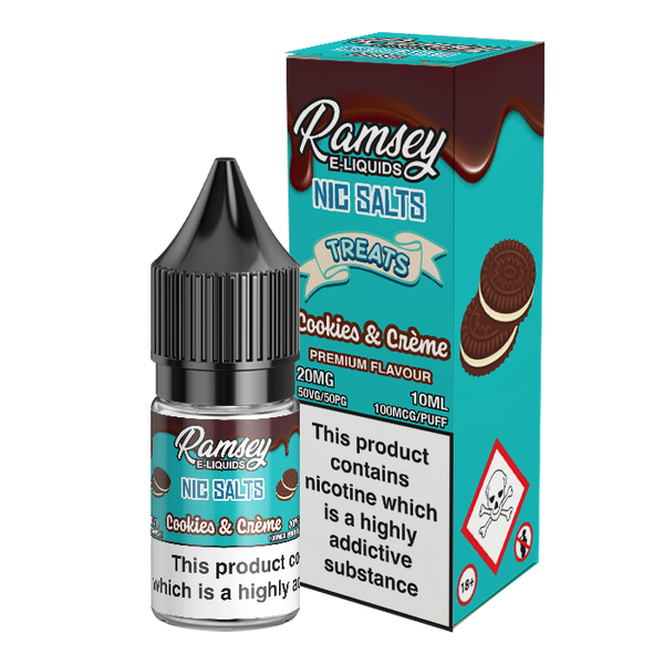 Ramsey E-Liquids Cookies & Creme 10ml Nic Salt