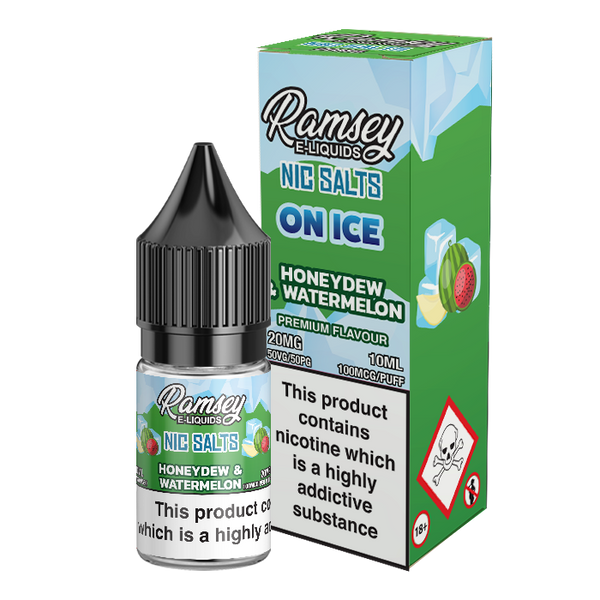 Ramsey E-Liquids Honeydew Watermelon Ice 10ml Nic Salt