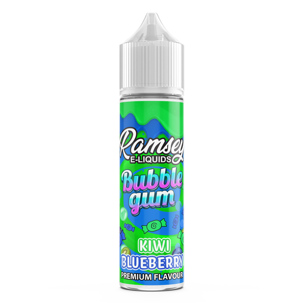 Ramsey E-Liquids Bubblegum: Kiwi Blueberry 0mg 50ml Short Fill E-Liquid