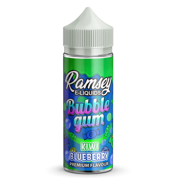 Ramsey E-Liquids Bubblegum: Kiwi Blueberry 0mg 100ml Short Fill E-Liquid