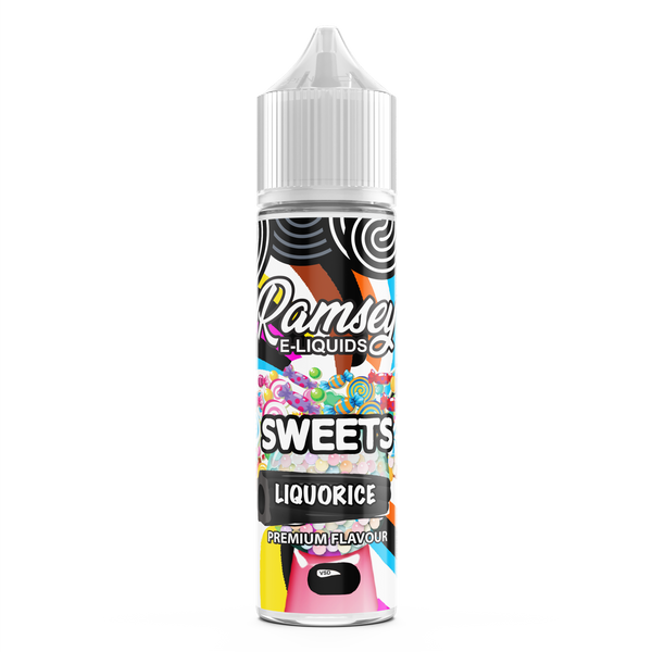 Ramsey E-Liquids Sweets: Licorice 0mg 50ml Short Fill E-Liquid