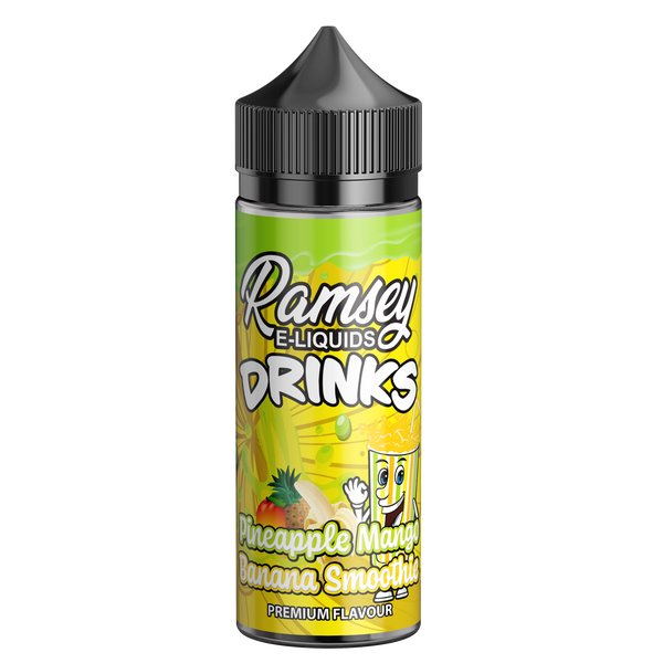 Ramsey E-Liquids Drinks Pineapple Mango Banana Smoothie 100ml Short Fill
