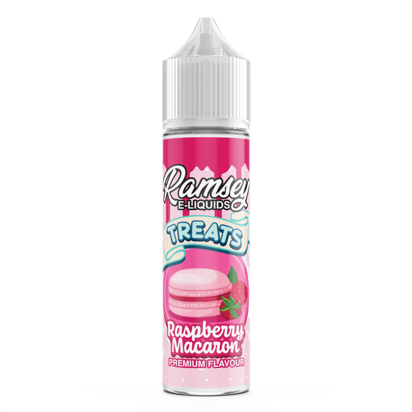 Ramsey E-Liquids Treats Raspberry Macaroon 0mg 50ml Short Fill E-Liquid