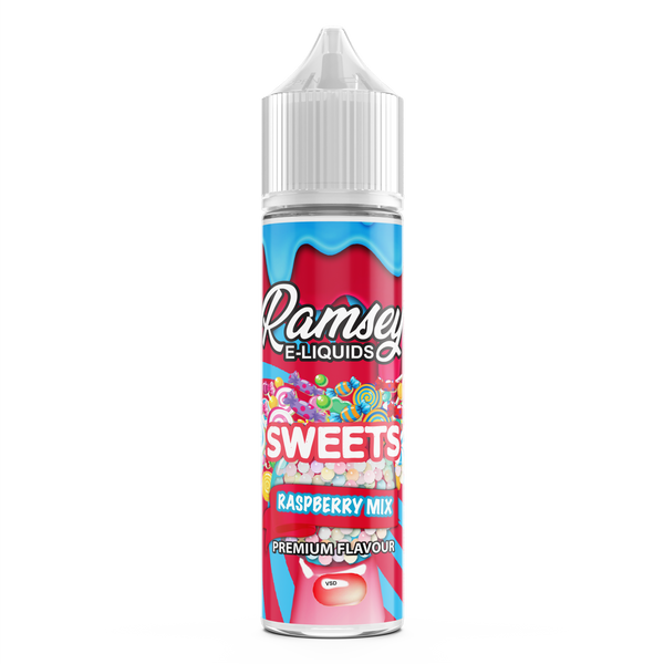 Ramsey E-Liquids Sweets: Raspberry Mix 0mg 50ml Short Fill E-Liquid