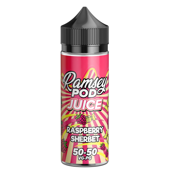 Ramsey Pod Juice Raspberry Sherbet 100ml Short Fill