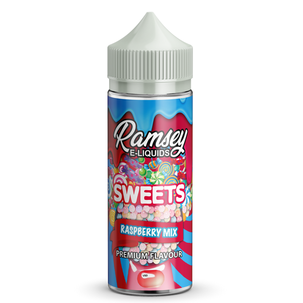 Ramsey E-Liquids Sweets: Raspberry Mix 0mg 100ml Short Fill E-Liquid