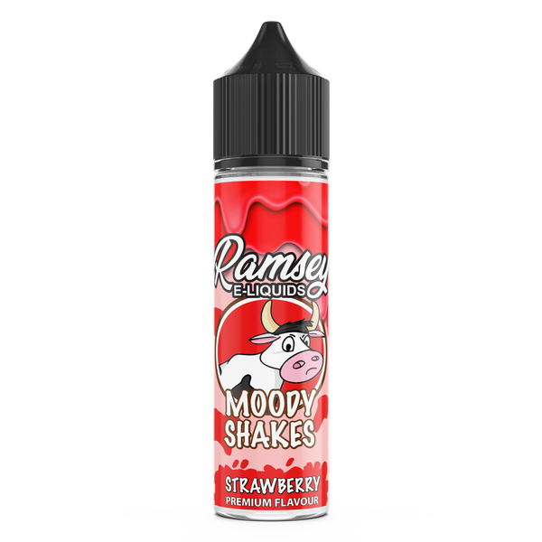 Ramsey E-Liquids Moody Shakes: Strawberry 0mg 50ml Short Fill E-Liquid