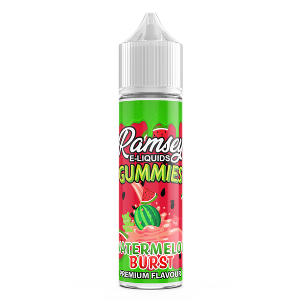 Ramsey E-Liquids Gummies: Watermelon Burst 0mg 50ml Short Fill E-Liquid