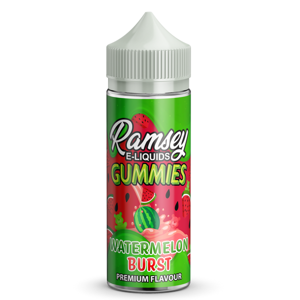 Ramsey E-Liquids Gummies: Watermelon Burst 0mg 100ml Short Fill E-Liquid