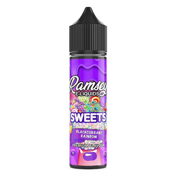 Ramsey E-Liquids Sweets Blackcurrant Rainbow 0mg 50ml Short Fill E-Liquid