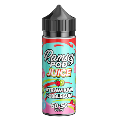 Ramsey Pod Juice Straw Kiwi Bubblegum 100ml Short Fill