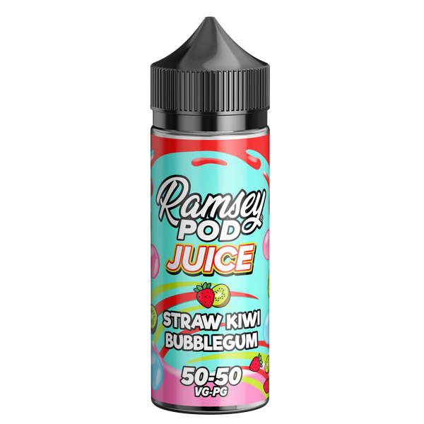 Ramsey Pod Juice Straw Kiwi Bubblegum 100ml Short Fill