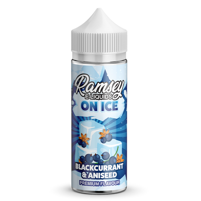 Ramsey E-Liquids On Ice: Blackcurrant Aniseed 0mg 100ml Short Fill E-Liquid