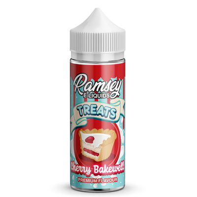 Ramsey E-Liquids Treats: Cherry Bakewell 0mg 100ml Short Fill