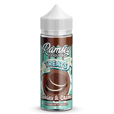 Ramsey E-Liquids Treats: Cookies & Cream 0mg 100ml Short Fill