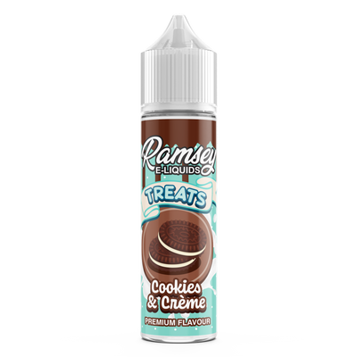 Ramsey E-Liquids Treats: Cookies & Cream 0mg 50ml Short Fill