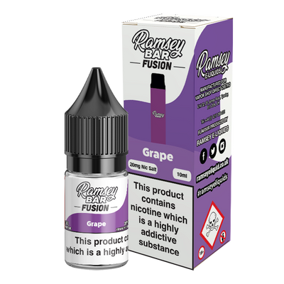 Ramsey Bar Fusion Grape 10ml Nic Salt