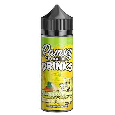 Ramsey E-Liquids Drinks Pineapple Mango Banana Smoothie 100ml Short Fill