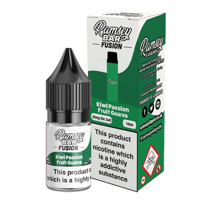 Ramsey E-Liquids Fusion: Kiwi Passion Fruit Guava 10ml Nic Salt – 10mg & 20mg – image 2