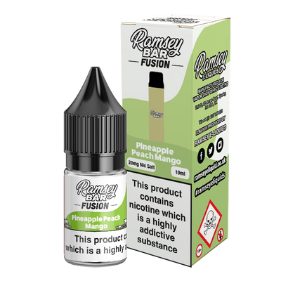 Ramsey E-Liquids Fusion: Pineapple Peach Mango 10ml Nic Salt – 10mg & 20mg – image 2