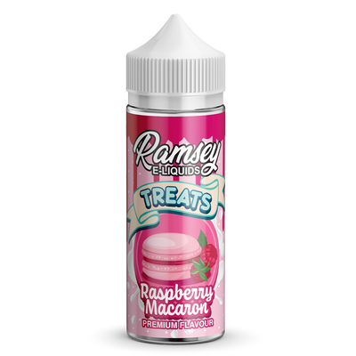 Ramsey E-Liquids Treats: Raspberry Macaroon 0mg 100ml Short Fill E-Liquid