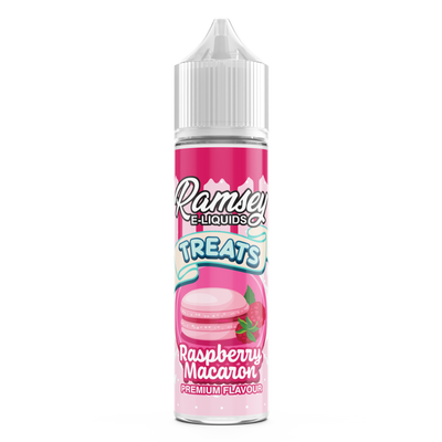 Ramsey E-Liquids Treats Raspberry Macaroon 0mg 50ml Short Fill E-Liquid