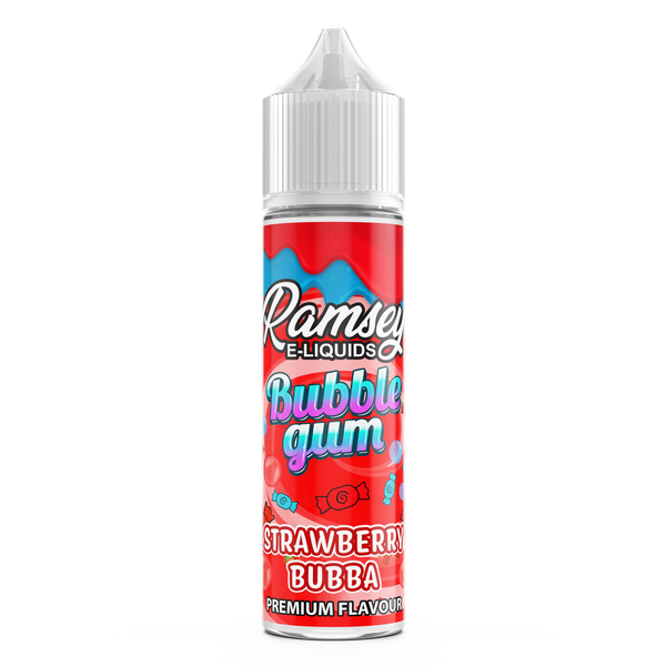 Ramsey E-Liquids Bubblegum: Strawberry Bubba 0mg 50ml Short Fill E-Liquid