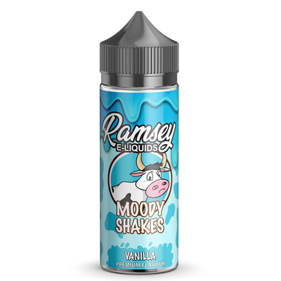 Ramsey E-Liquids Moody Shakes: Vanilla 0mg 100ml Short Fill E-Liquid