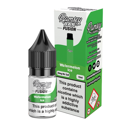 Ramsey E-Liquids Fusion Watermelon Ice 10ml Nic Salt – 10mg & 20mg